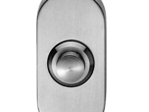 Eurospec Oval Bell Pushes, Polished Stainless Steel, Satin Stainless Steel Or Pvd Stainless Brass