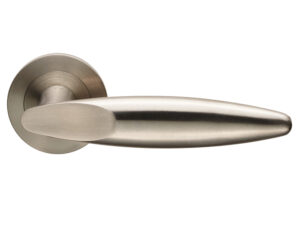 Eurospec Arei Satin Stainless Steel Door Handles (Sold In Pairs)