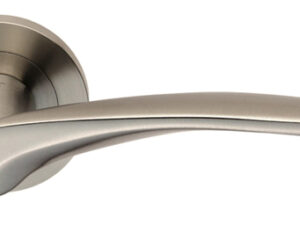 Eurospec Tirolo Satin Stainless Steel Solid Door Handles (Sold In Pairs)