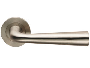 Eurospec Flavi Satin Stainless Steel Door Handles (Sold In Pairs)