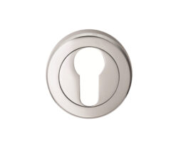 Serozzetta Euro Profile Escutcheon, Polished Chrome