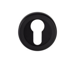 Serozzetta Euro Profile Escutcheon, Matt Black