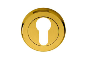 Serozzetta Euro Profile Escutcheon, Pvd Stainless Brass