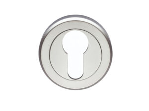 Serozzetta Euro Profile Escutcheon, Satin Chrome