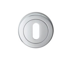 Serozzetta Standard Profile Escutcheons, Polished Chrome