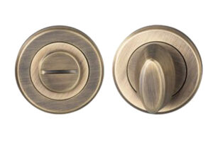 Serozzetta Bathroom Turn & Release, Antique Brass