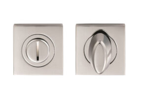 Serozzetta Square Bathroom Turn & Release, Polished Chrome