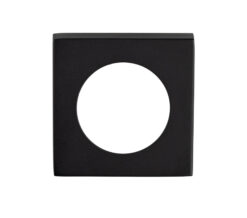 Square Szm Outer Rose Covers (To Suit Szm Lever On Rose), Matt Black