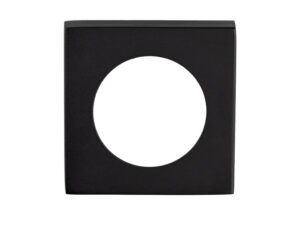 Square Szm Outer Rose Covers (To Suit Szm Lever On Rose), Matt Black