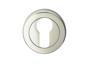 Serozzetta Residential Euro Profile Escutcheon, Polished Nickel