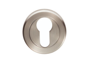 Serozzetta Residential Euro Profile Escutcheon, Satin Nickel