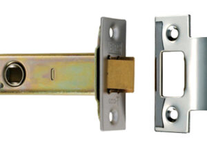 Eurospec Double Sprung Tubular Latches (2.5 Inch, 3 Inch, 4 Inch Or 5 Inch) - Satin Stainless Steel & Electro Brass Finish