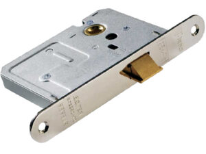 Eurospec Economy 2.5 Or 3 Inch Long Upright Case Mortice Latches (Bolt Through) - Silver Finish