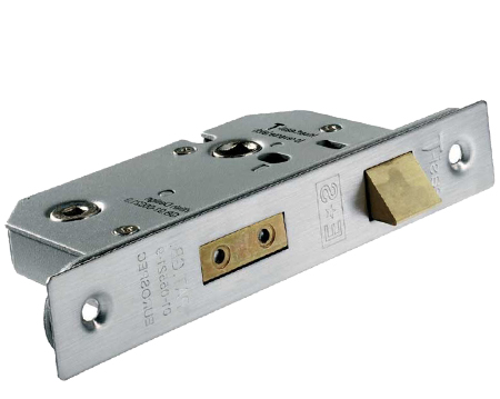 Eurospec Universal Replacement Bathroom Sashlock, Satin Stainless Steel Or Pvd Stainless Brass