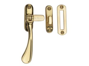 Heritage Brass Mortice & Hook Plate Casement Fastener (126Mm), Polished Brass