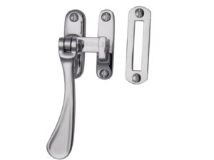 Heritage Brass Mortice & Hook Plate Casement Fastener (126Mm), Polished Chrome