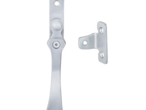 Wedge Pattern Casement Window Fasteners, Satin Chrome