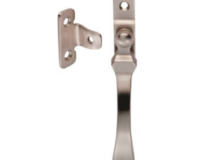 Wedge Pattern Casement Window Fastener, Satin Nickel