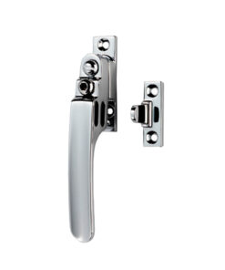 Victorian Locking Casement Window Fasteners With Night Vent, Polished Chrome