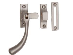 Heritage Brass Bulb End Mortice & Hook Plate Casement Fastener (128Mm), Satin Nickel -