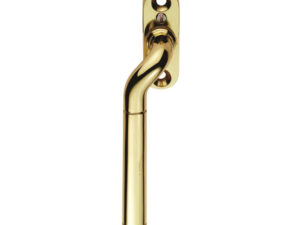 Cranked Locking Espagnolette Handle (Left Or Right Hand), Polished Brass