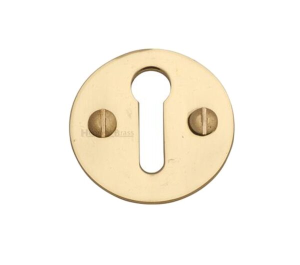 Heritage Brass Standard Key Escutcheon, Polished Brass