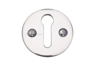 Heritage Brass Standard Key Escutcheon, Polished Chrome