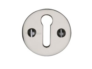 Heritage Brass Standard Key Escutcheon, Polished Nickel