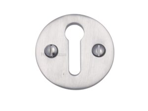 Heritage Brass Standard Key Escutcheon, Satin Chrome