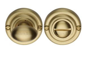 Heritage Brass Round 45Mm Diameter Turn & Release, Satin Brass