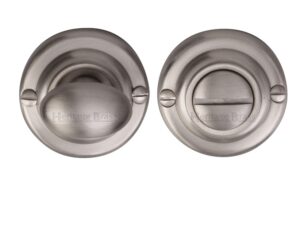 Heritage Brass Round 45Mm Diameter Turn & Release, Satin Nickel