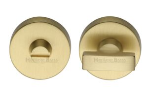 Heritage Brass Round 35Mm Diameter Turn & Release, Satin Bronze