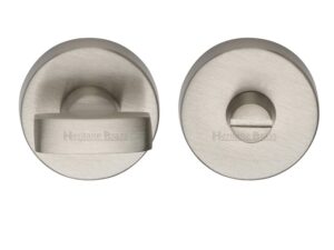 Heritage Brass Round 35Mm Diameter Turn & Release, Satin Nickel