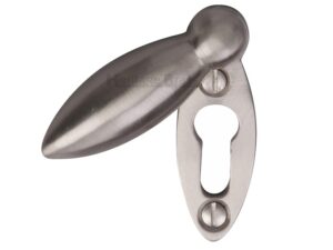 Heritage Brass Covered Oval Standard Key Escutcheon, Satin Nickel -