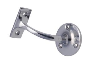 Heritage Brass Handrail Bracket (64Mm Or 76Mm), Polished Chrome