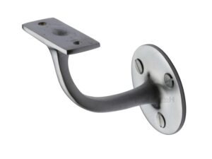 Heritage Brass Handrail Bracket (64Mm Or 76Mm), Satin Chrome