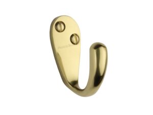 Heritage Brass Single Robe Hook (43Mm Projection), Polished Brass