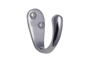 Heritage Brass Single Robe Hook (43Mm Projection), Polished Chrome