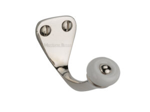 Heritage Brass Single Robe Hook (45Mm Height), Polished Nickel