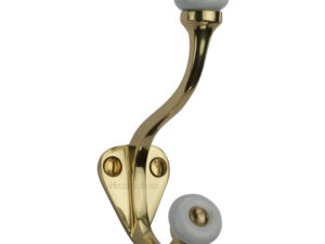 Heritage Brass Large Hat & Coat Hook (93Mm Height), Polished Brass