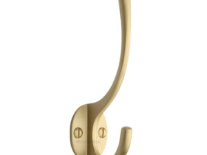 Heritage Brass Hat & Coat Hook (130Mm Height), Satin Brass