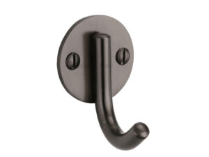 Heritage Brass Modern Single Robe Hook (52Mm Height), Matt Bronze