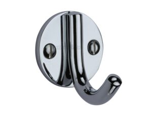 Heritage Brass Modern Single Robe Hook (52Mm Height), Polished Chrome