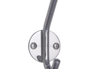 Heritage Brass Modern Hat & Coat Hook (90Mm Height), Polished Chrome