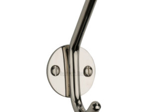 Heritage Brass Modern Hat & Coat Hook (90Mm Height), Polished Nickel