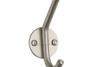 Heritage Brass Modern Hat & Coat Hook (90Mm Height), Satin Nickel -