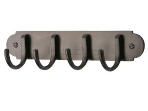 Heritage Brass Coat Hooks On Plate (223Mm Width), Matt Bronze