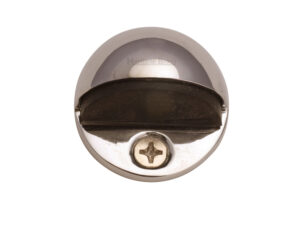 Heritage Brass Oval Floor Mounted Door Stop (47Mm Diameter), Polished Nickel