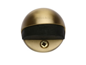 Heritage Brass Oval Floor Mounted Door Stop (47Mm Diameter), Satin Brass