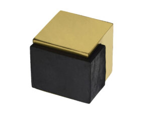 Heritage Brass Square Floor Mounted Door Stop (38Mm X 38Mm), Polished Brass